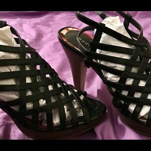 Madden Black Strappy Stiletto Sandals 5.5 👡
